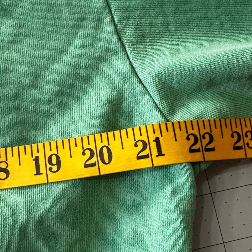 Sporty & Rich size Small Emerald Crew Neck cropped Sweater - Picture 8 of 12